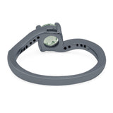 Round Natural Stone Art Deco Ring