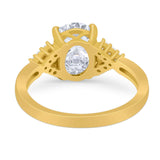 Art Deco Oval Natural Stone Ring