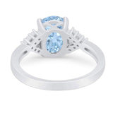 Art Deco Oval Natural Stone Ring