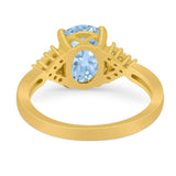 Art Deco Oval Natural Stone Ring