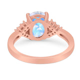 Art Deco Oval Natural Stone Ring