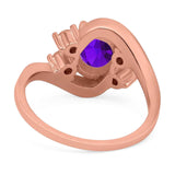 Oval Natural Stone Art Deco Ring