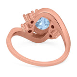 Oval Natural Stone Art Deco Ring