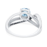 Round Natural Stone Twisted Ring