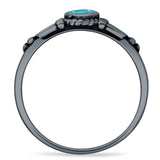 Pear Teardrop Twisted Ring