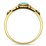 Pear Teardrop Twisted Ring