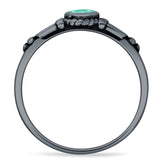 Pear Teardrop Twisted Ring