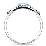 Pear Teardrop Twisted Ring