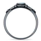 Pear Teardrop Twisted Ring