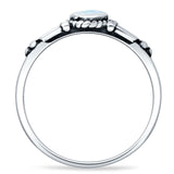 Pear Teardrop Twisted Ring