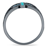 Cross Heart Swirl Ring