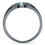 Cross Heart Swirl Ring