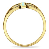 Cross Heart Swirl Ring