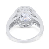 Art Deco Oval Natural Stone Ring