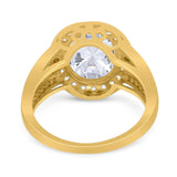 Art Deco Oval Natural Stone Ring
