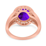 Art Deco Oval Natural Stone Ring