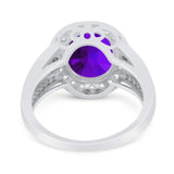 Art Deco Oval Natural Stone Ring
