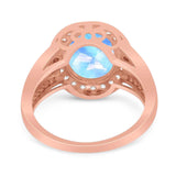 Art Deco Oval Natural Stone Ring