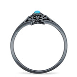 Oxidized Turtle Ring