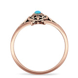 Oxidized Turtle Ring