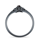 Oxidized Turtle Ring