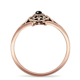Oxidized Turtle Ring