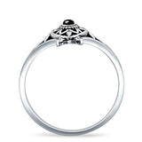 Oxidized Turtle Ring