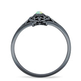 Oxidized Turtle Ring