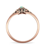 Oxidized Turtle Ring
