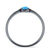 Oxidized Beaded Bali Ring