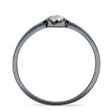 Oxidized Beaded Bali Ring