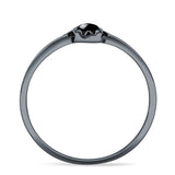 Oxidized Beaded Bali Ring