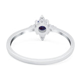Minimalist Round Natural Stone Ring