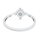 Minimalist Round Natural Stone Ring