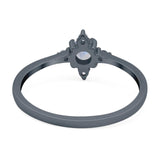 Minimalist Round Natural Stone Ring