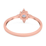 Minimalist Round Natural Stone Ring