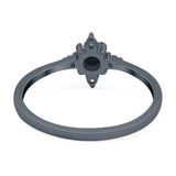 Minimalist Round Natural Stone Ring