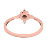 Minimalist Round Natural Stone Ring