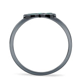 Oxidized Lotus Ring