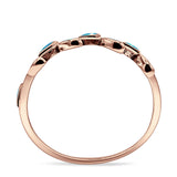 Leaf Band Oxidized Ring