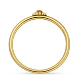 Round Opal Beaded Ring