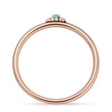 Round Opal Beaded Ring