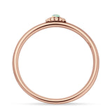 Round Opal Beaded Ring