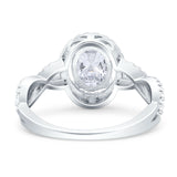 Infinity Shank Oval Natural Stone Ring