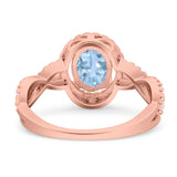 Infinity Shank Oval Natural Stone Ring