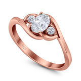 Art Deco Oval Natural Stone Three Stone Ring