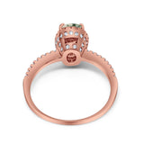 Vintage Style Oval Natural Stone Solitaire Ring