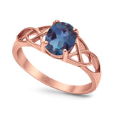 Oval Celtic Trinity Knot Ring