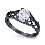 Oval Celtic Trinity Knot Ring