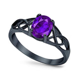 Oval Celtic Trinity Knot Ring